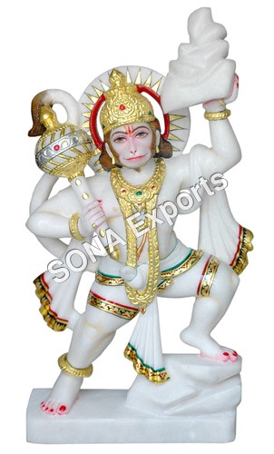 Makrana Marble Hanuman Ji Statue