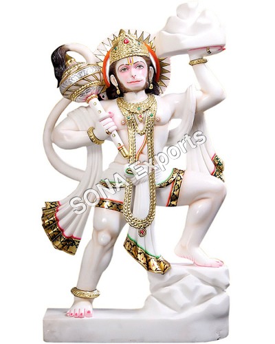 Marble Hanuman Sculpture