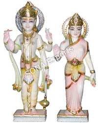 Marble Laxmi Narayan Statues