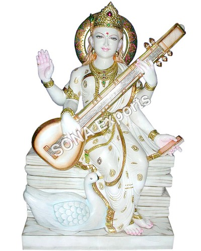 Makrana marble Saraswati Murti