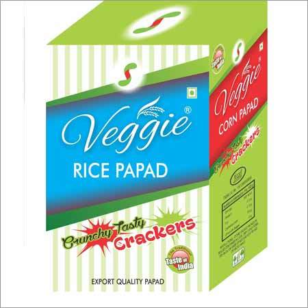 White Rice Papad Green Chilli Coin