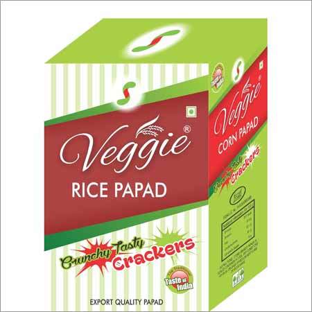 White Rice Papad Green Chilli With Garlic