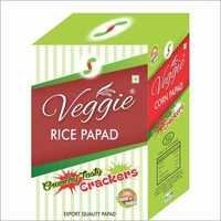 White Rice Papad Green Chilli With Garlic