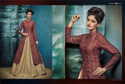 Maroon Trendy Indo Western Dress