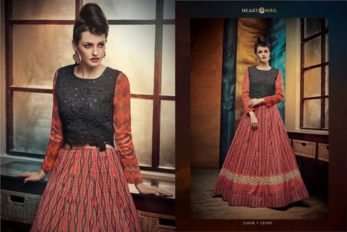 Red Designer Embroidered Lehanga