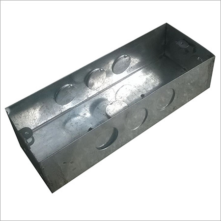 Light Switch Pattress Box - Galvanized Steel, 100x50x40mm | Durable, Easy Install, Multiple Knockouts