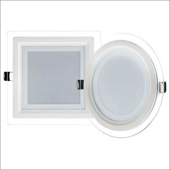 Glass Panel Light - Aluminium | 3W-24W Power Color Temp: 2700K/4000K/6500K Indoor Use Round/Square Shape 0.99 Power Factor Width & Height: DIFFER