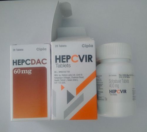 Cipla Hepcvir & Hepcdac - 400 mg Sofosbuvir & 60 mg Daclatasvir | Anti-Cancer Health Supplement Tablets for Adults, Teenagers, and Aged Individuals