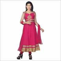 Anarkali Churidar Suits - Soft Fabric, Floor-length, Pink | Elegant Design, Embroidery, Durable Stitching, Comfortable Fit, Easy Wash