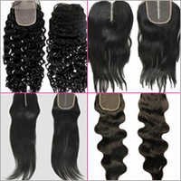 Lace Closures - Remy Human Hair, 10 Bundles | Black, Softness, Tangle-free, Easy To Use, Beautiful Curls