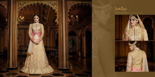 Cream Ethnic Lehangas
