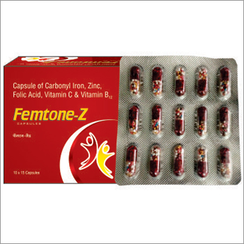 Carbony Iron Zinc Folic Acid Vitamin C Capsule By VELLINTON HEALTHCARE