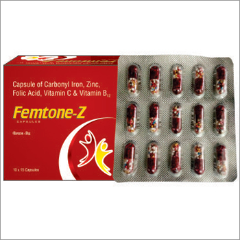 Carbony Iron Zinc Folic Acid Vitamin C Capsule