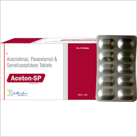 Aceclofenac Paraetamol Serratiopetidase Tablet