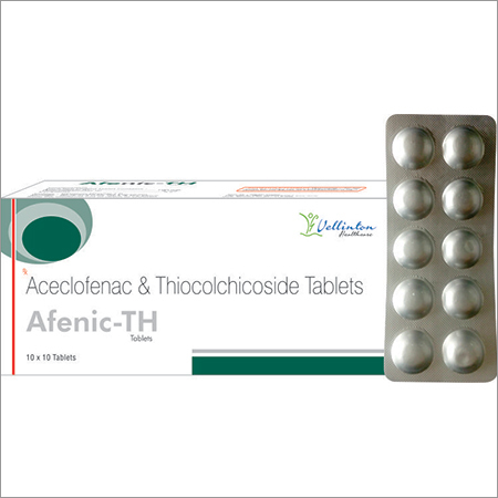 Aceclofenac Thiocolchicoside tablet By VELLINTON HEALTHCARE