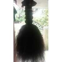 Indian Remy Curly Bulk Hair - Color: Black