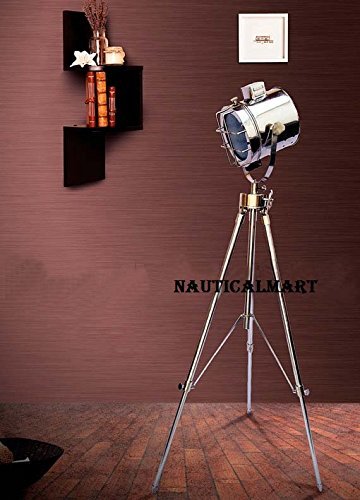 nautical searchlight tripod floor lamp