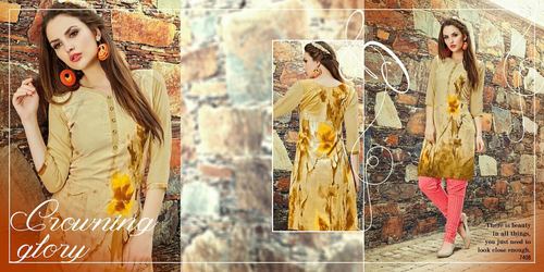 Rayon Cotton Kurti