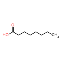 Caprylic Acid (Octanoic Acid) C8H16O2