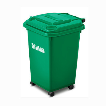 Euroline Range Wheeled Dustbin - Plastic, 20 Liter , Green Color for Manual Application