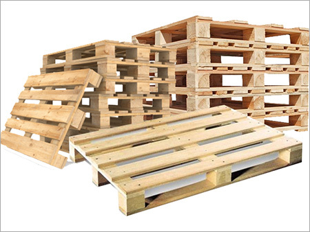 2 Way Wooden Pallet - Wood Material, Custom Sizes Available | Termite Resistant, Sturdy, Lightweight, High Temperature Resistance, Long Life