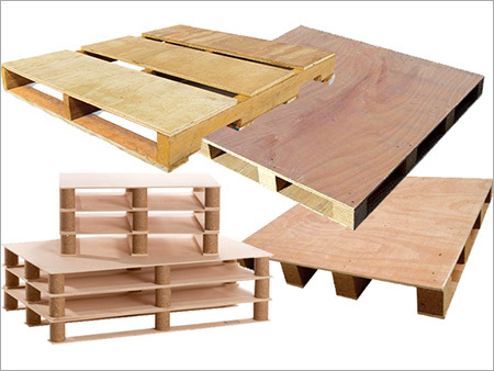 Plywood Pallets - Wooden, Various Sizes | Heavy Load Capacity, Resistant to Breakage, Sturdy, Termite & Water Resistant, 4-Way Entry