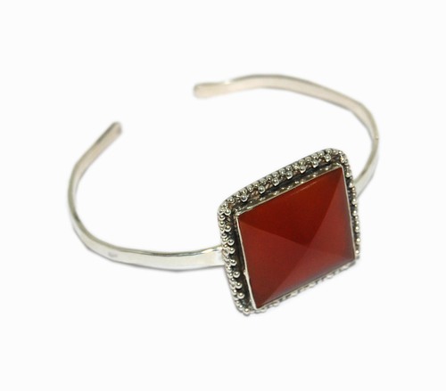Red Onyx Bangle