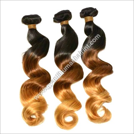 Curly Colored Hair Extension Machine weft