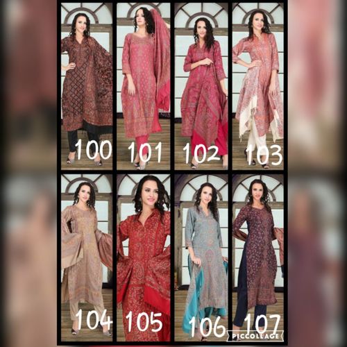 Jamdani Pashmina Suit