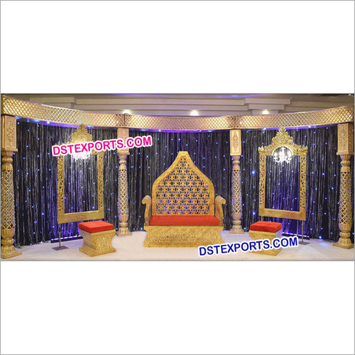 रॉयल वेडिंग रिसेप्शन स्टेज फर्नीचर
