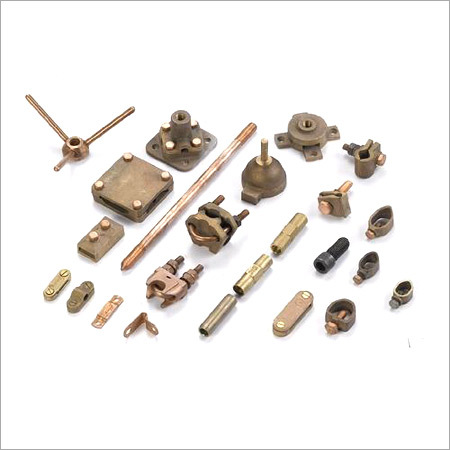 Earthing Material - Copper, Variable Dimensions | Corrosion Resistant, High Strength, Reliable Performance, Easy Installation, Plated Finish