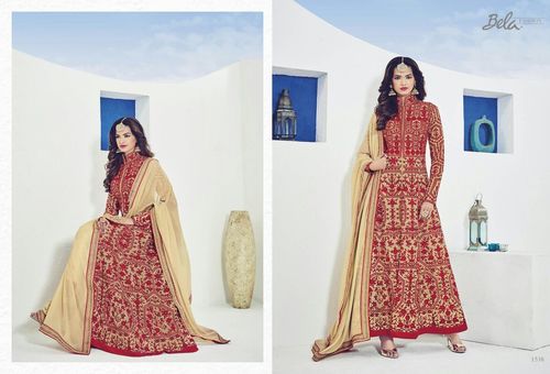 Georgette Long Ethnic Designer Suit