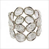 White Metal Napkin Holder