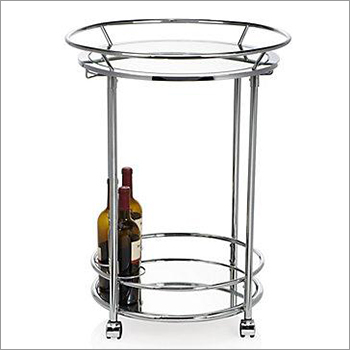 Glass Display Round Table