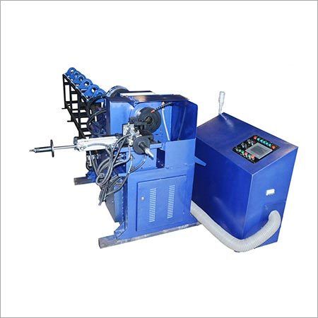 Blue Cnc Automatic Lathe Pipe Cutting Machine