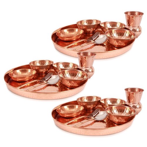 Copper Thali Set