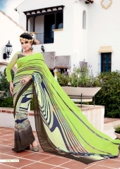 Civility Multi Color Fancy Georgette Saree