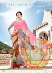 Printed Provenance Multi Color Fancy Georgette Saree