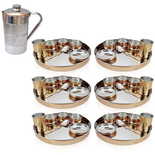 Stainless Steel Copper Thali