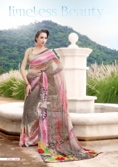 Modest Multi Color Fancy Georgette Saree