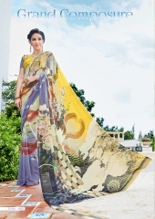 Insightful Multi Color Fancy Georgette Saree