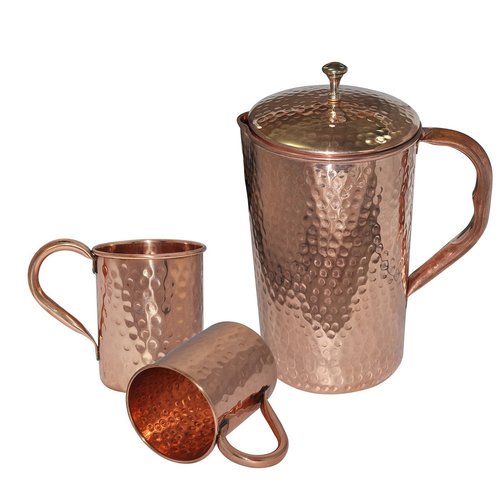 Copper Hammered Jug