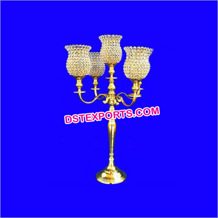 Wedding Gold Lamp Crystal Center Pieces
