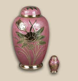 Brass Cremation Urn - Premium Quality Brass, Polished Metallic Finish | Extraordinary Design, Non-Corrosive Surface
