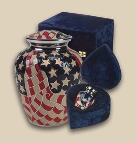 Brass Cremation Urn - Premium Design, Metallic Finish with Non-Corrosive Surface