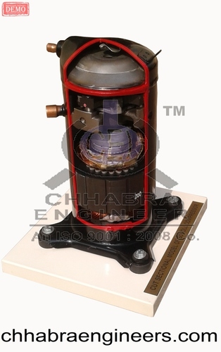 Compresser Cut Sectional Model Of Scroll Compressor