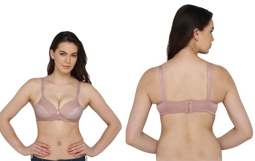 Vivity Women's Push-up Brown Bra