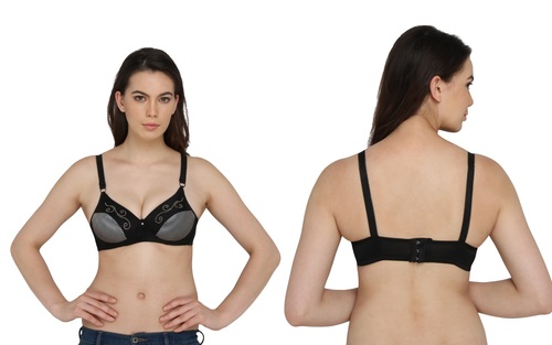 Vivity Women's Push-up Black Bra
