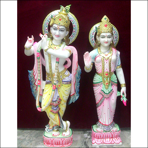 Marble Krishna Radha Murti