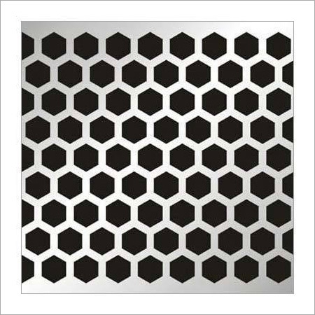 Hexagonal Hole Perforated Sheet